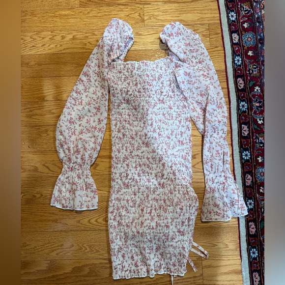 Princess Polly Azure Mini Dress Floral - Picture 4 of 5